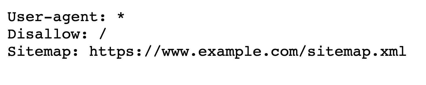 Example of a robots.txt file